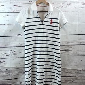 TOMMY HILFIGER Nautical Polo Shirtdress, size Med